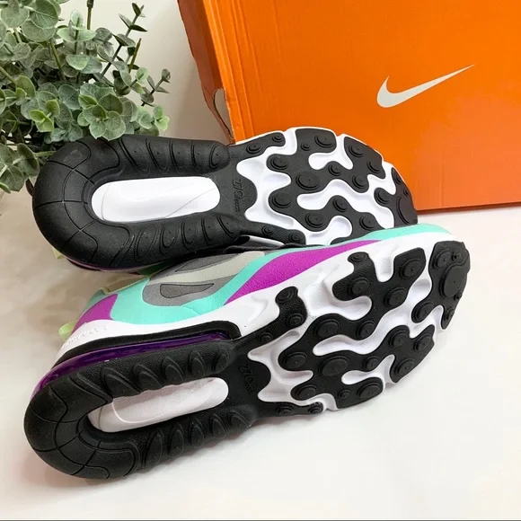 Nike Girls' Big Air Max 270 React Casual Sneakers Shoes 7Y BQ0103-007 - Picture 7 of 12